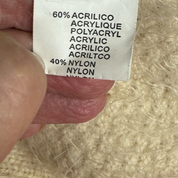 2bella Eyelash Knit Cardigan Sweater with Hand Warming Pockets and Belt, size L - Picture 7 of 8